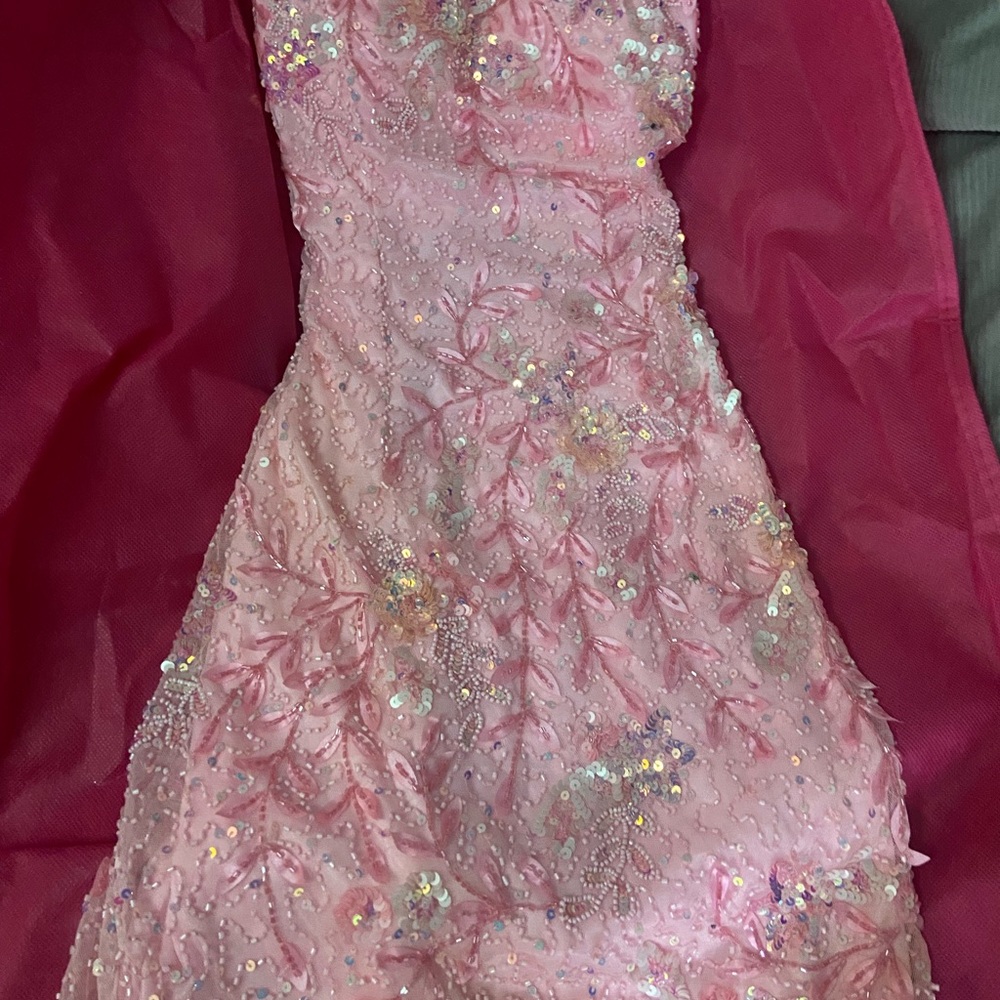 Pink Floral Kids Dress